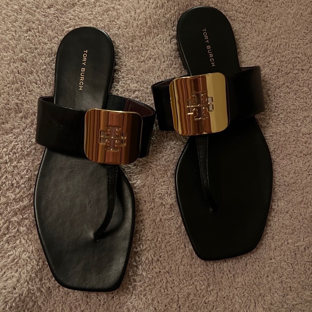 Tory Burch Georgia Leather Sandals - Picture 8 of 15